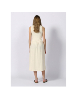 Robe midi aria blanc ivoire femme - Deeluxe