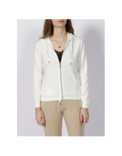 Sweat zippé à capuche dorkay blanc femme - Sun Valley