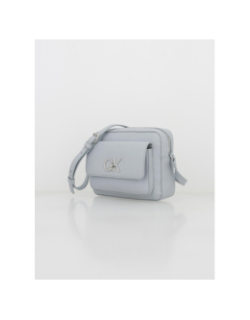 Sac bandoulière re-lock camera bleu femme - Calvin Klein