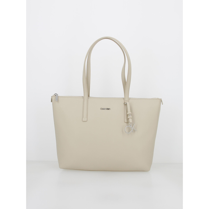 Sac cabas must shopper beige femme - Calvin Klein