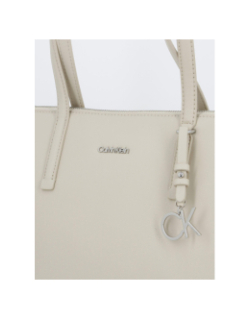 Sac cabas must shopper beige femme - Calvin Klein