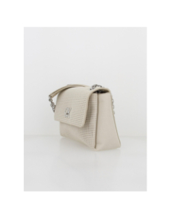 Sac à main re-lock conv suede beige femme - Calvin Klein