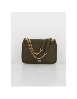 Sac pochette matelassé belgi kaki femme - Morgan