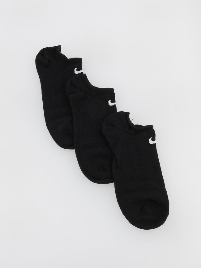 Pack 3 paires de chaussettes invisible noir - Nike