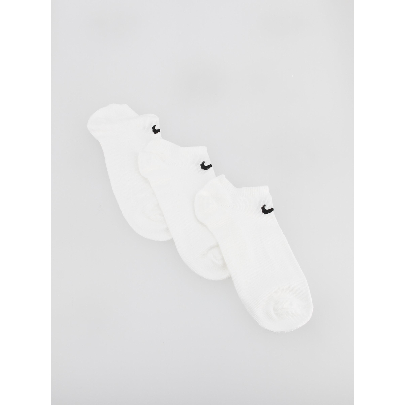 Pack 3 paires de chaussettes basses blanc - Nike