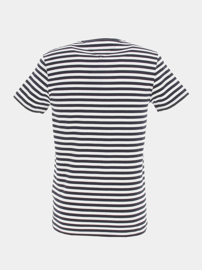 T-shirt marinière stretch bleu marine homme - Tommy Hilfiger