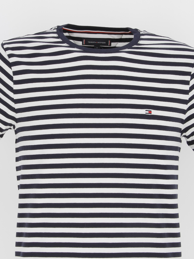 T-shirt marinière stretch bleu marine homme - Tommy Hilfiger