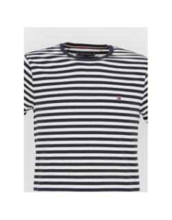 T-shirt marinière stretch bleu marine homme - Tommy Hilfiger