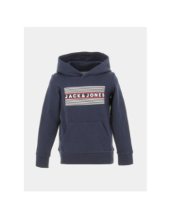Sweat à capuche logo hood bleu garçon - Jack & Jones