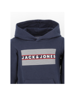 Sweat à capuche logo hood bleu garçon - Jack & Jones