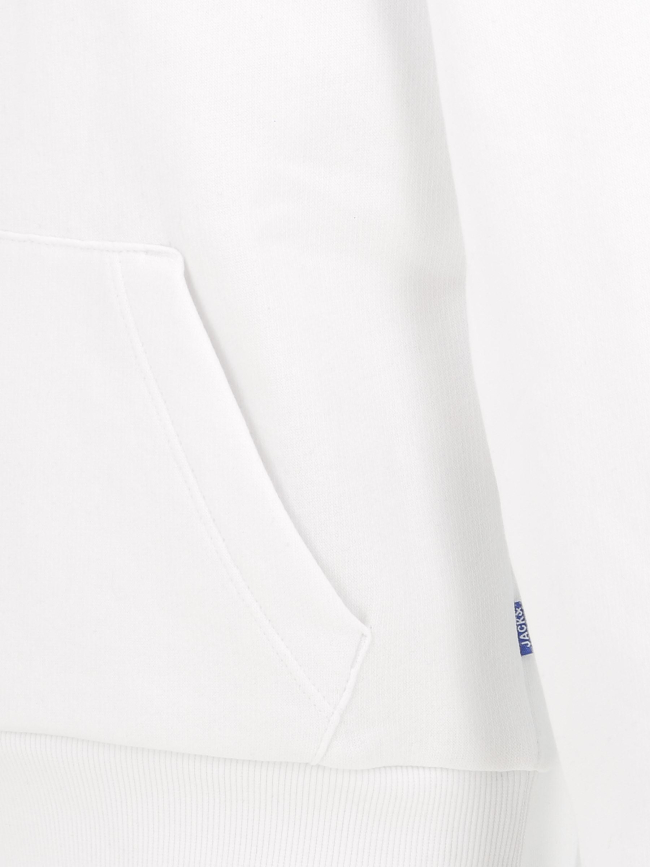 Sweat à capuche logo hood blanc garçon - Jack & Jones