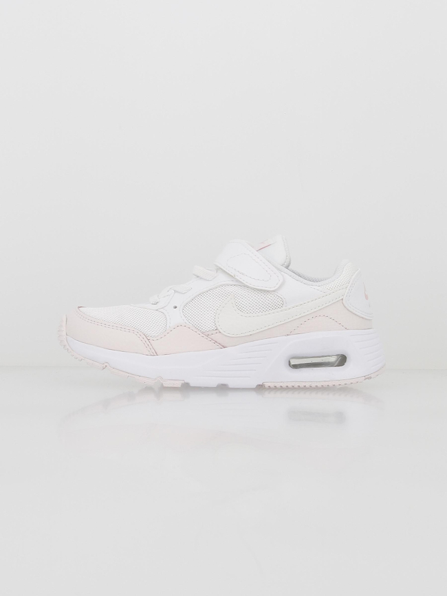 Air max baskets à scratch sc blanc rose enfant - Nike