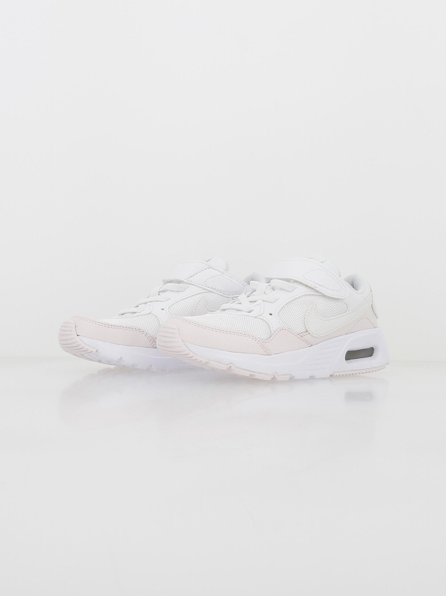 Air max baskets à scratch sc blanc rose enfant - Nike