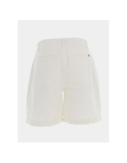 Short chino co blend écru femme - Tommy Hilfiger