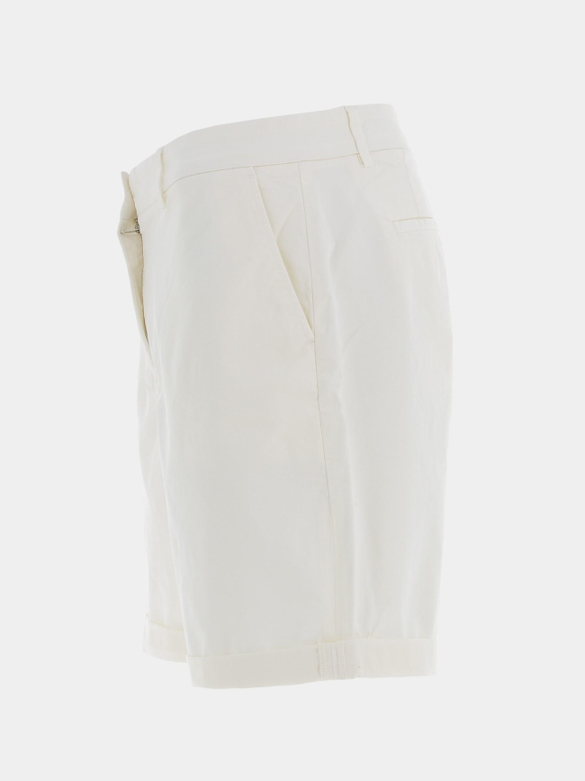 Short chino co blend écru femme - Tommy Hilfiger