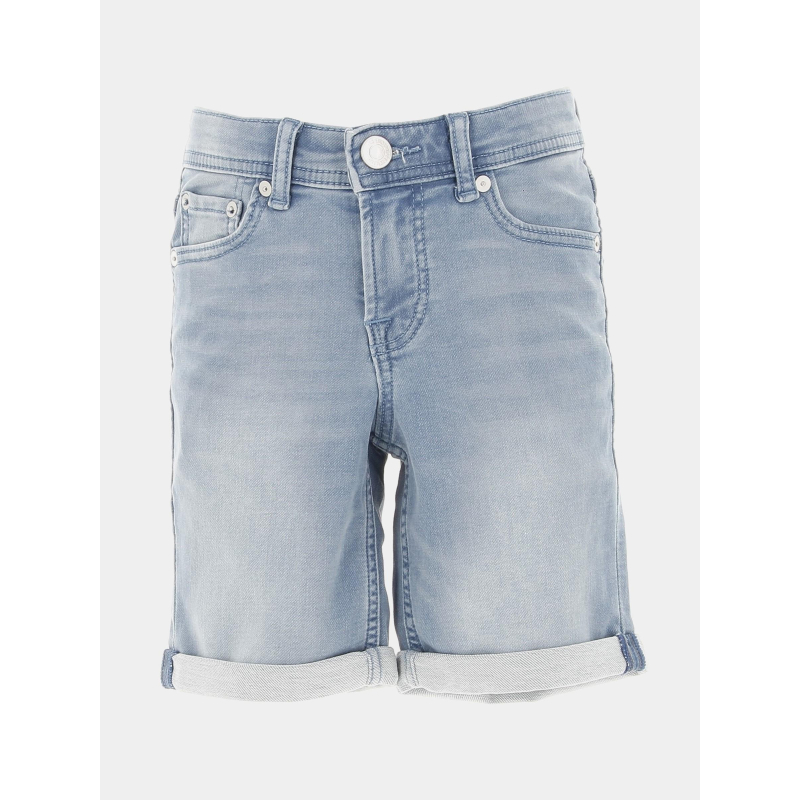 Short en jean original denim bleu garçon - Jack & Jones