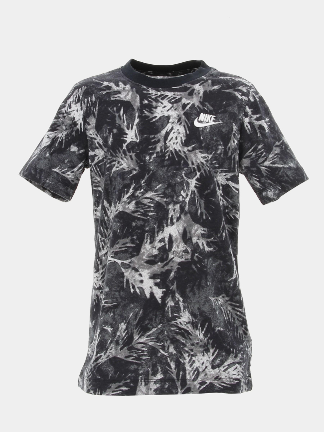 T-shirt nsw camo leaf noir garçon - Nike