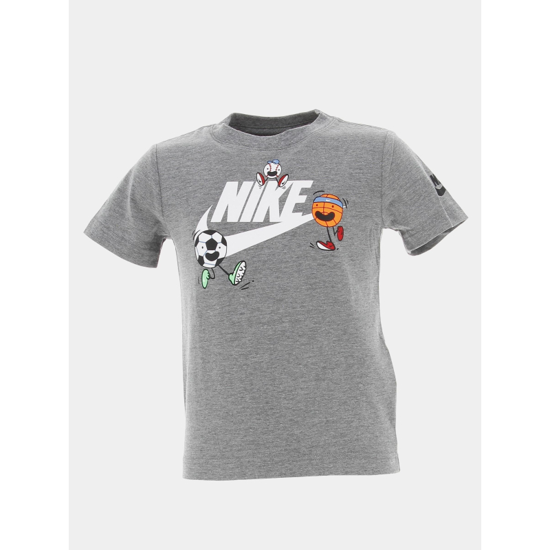 T-shirt émojis gris garçon - Nike