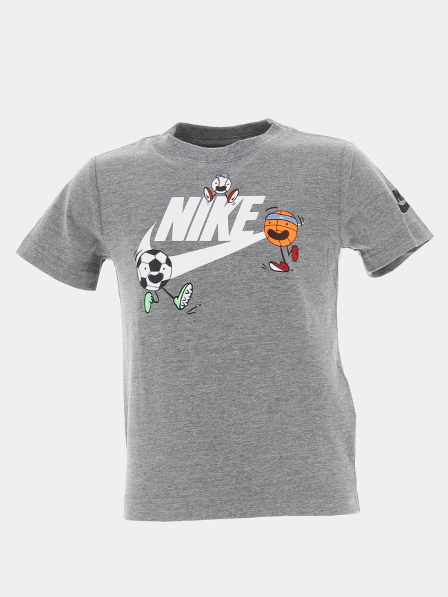 T-shirt émojis gris garçon - Nike