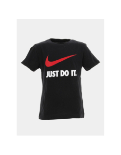 T-shirt sport swoosh noir garçon - Nike