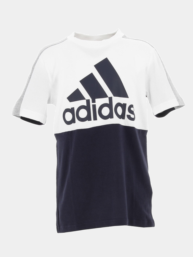 T-shirt sport logo bleu garçon - Adidas