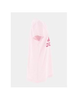 T-shirt manches courtes rose fille - Adidas