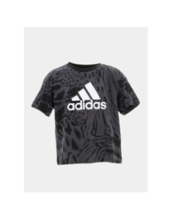 T-shirt sport crop gris anthracite fille - Adidas