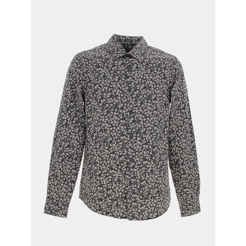 Chemise à fleurs luxe mini floral noir homme - Guess