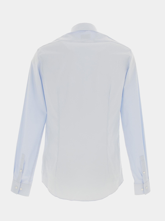 Chemise poplin stretch slim bleu homme - Calvin Klein
