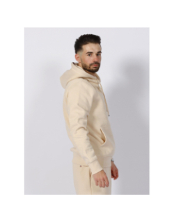 Sweat à capuche petit logo beige homme - Tommy Hilfiger