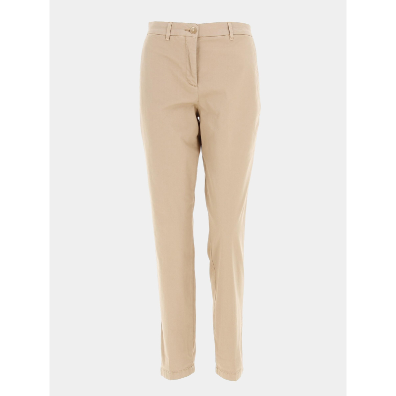 Pantalon chino slim co blend maron femme - Tommy Hilfiger