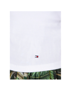 Débardeur slim côtelé blanc femme - Tommy Hilfiger