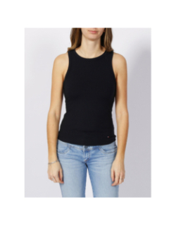 Débardeur slim côtelé bleu marine femme - Tommy Hilfiger