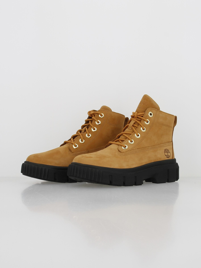 Boots greyfield en cuir nubuck marron femme - Timberland