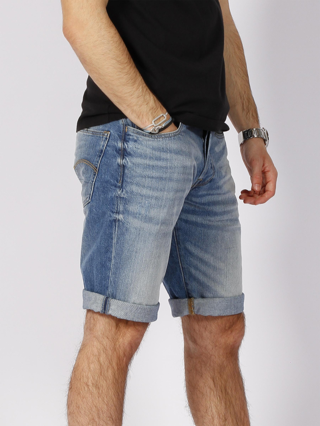 Short en jean 3301 aged bleu homme - G Star