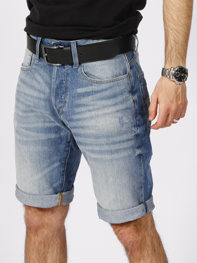 Short en jean 3301 aged bleu homme - G Star