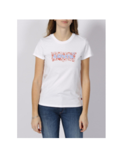 T-shirt the perfect tee fleurs blanc femme - Levi's