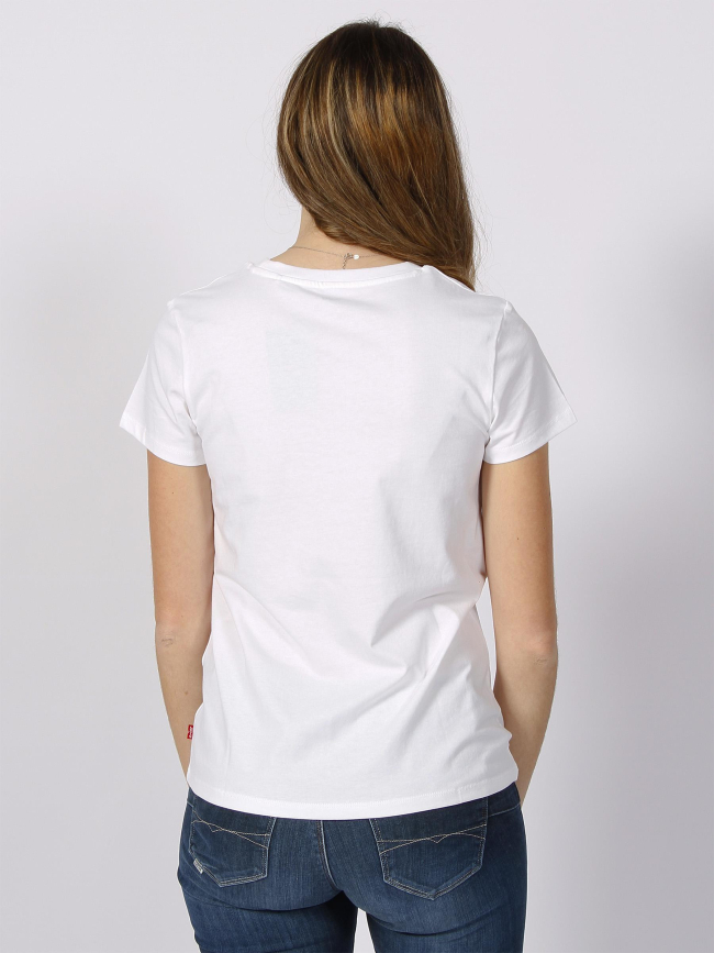 T-shirt the perfect tee fleurs blanc femme - Levi's