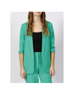 Veste blazer elly life manche 3/4 vert femme - Only