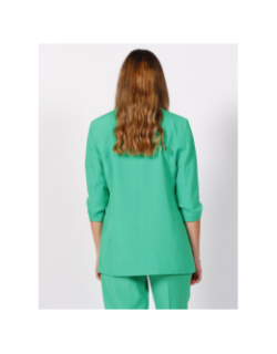 Veste blazer elly life manche 3/4 vert femme - Only