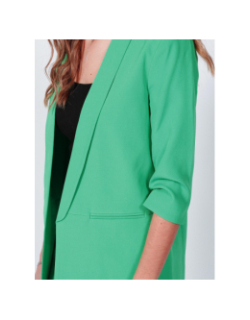 Veste blazer elly life manche 3/4 vert femme - Only