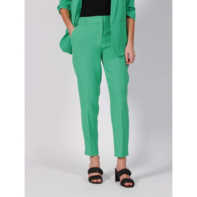 Pantalon cigarette elly vert femme - Only