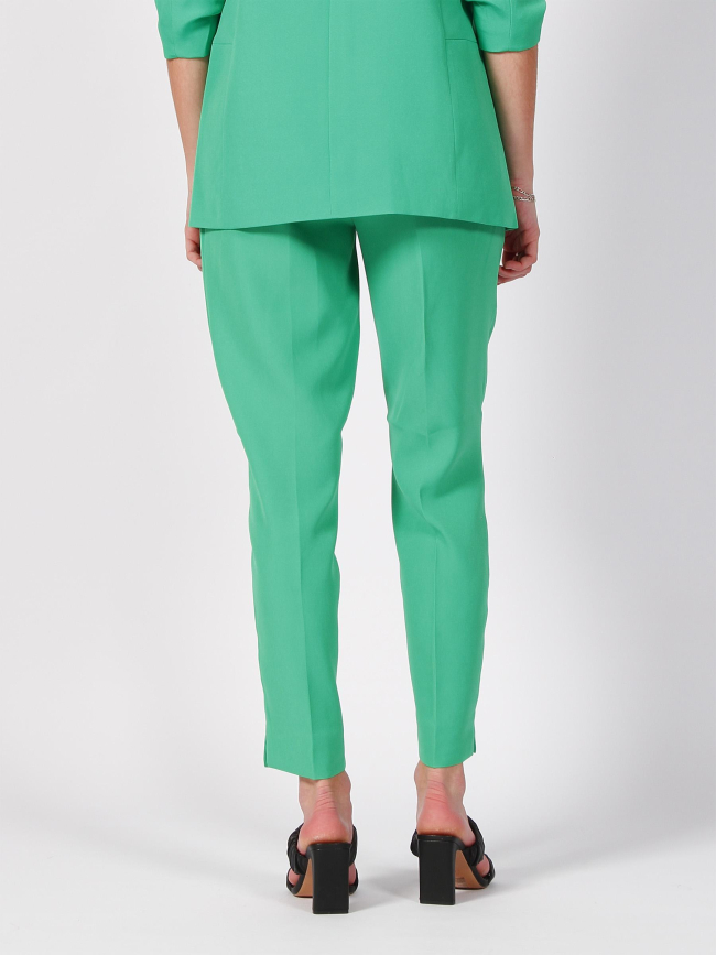 Pantalon cigarette elly vert femme - Only