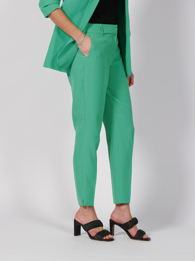 Pantalon cigarette elly vert femme - Only