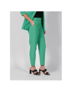 Pantalon cigarette elly vert femme - Only