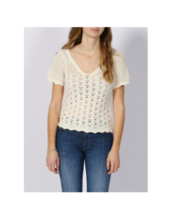 T-shirt becca life tricot blanc femme - Only