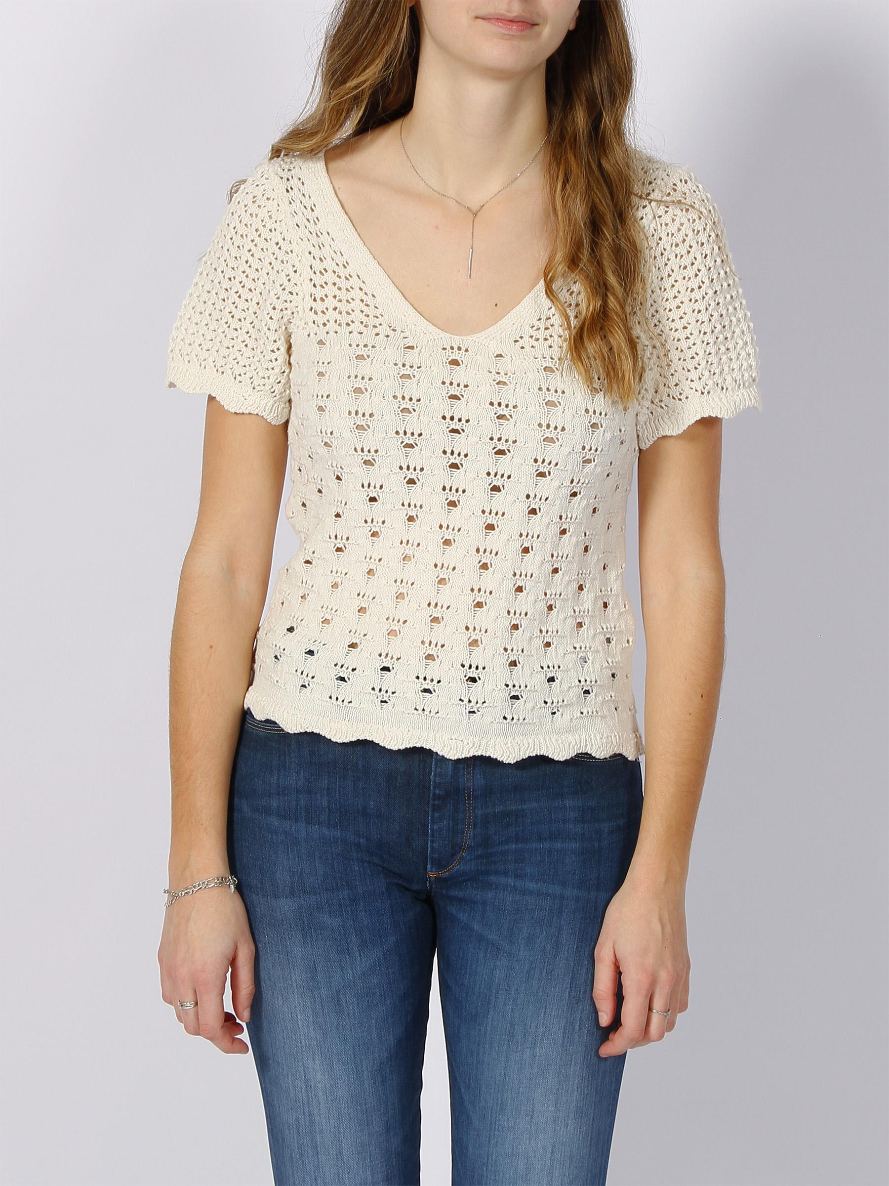 T-shirt becca life tricot blanc femme - Only