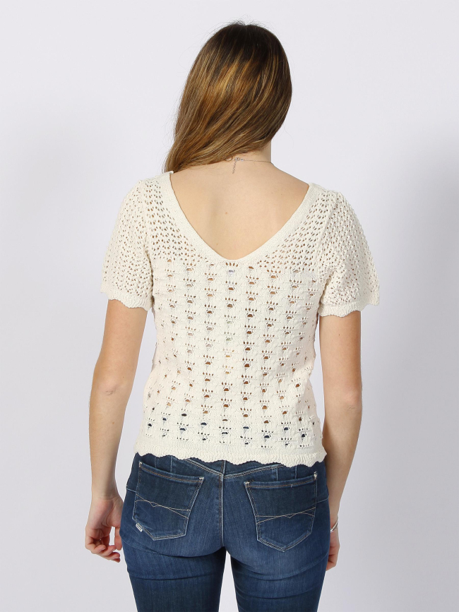 T-shirt becca life tricot blanc femme - Only