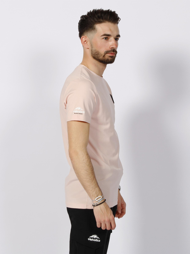 T-shirt ajaccio rose homme - Helvetica