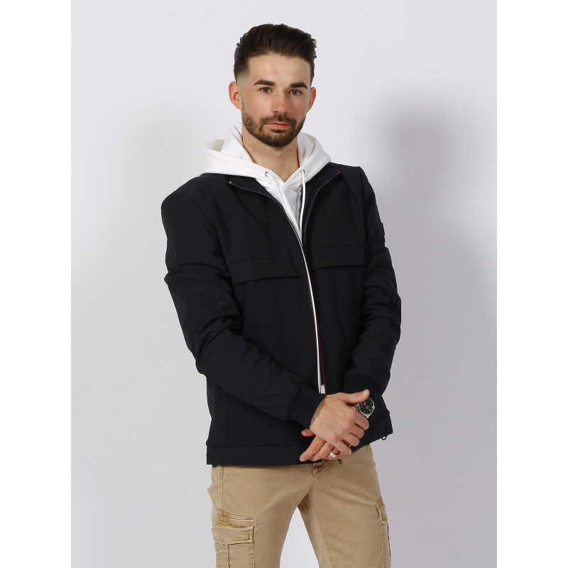 Veste bi-matière royce bleu marine homme - Izac